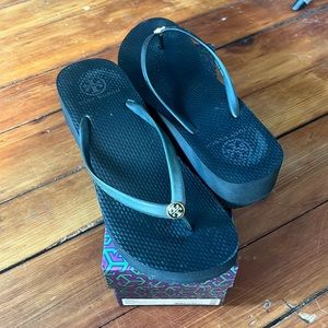 Tory Burch Wedge Thin Flip Flop - Size 9